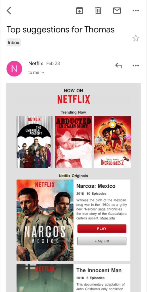 Netflix-Email Marketing