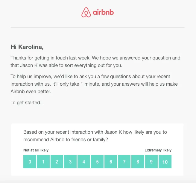 airbnb-thank-you email