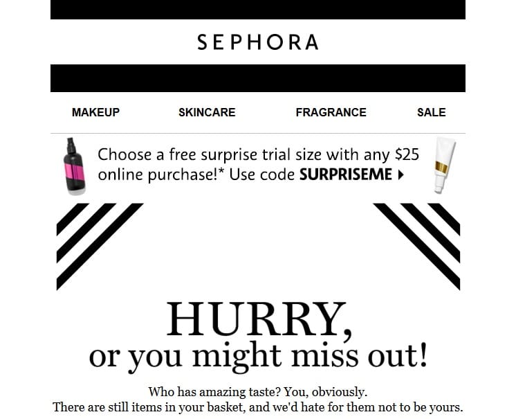 sephora email campaign