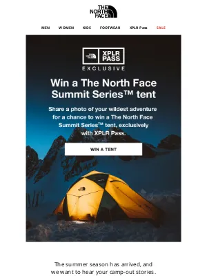 the north face email campaign